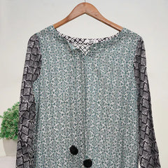 Green Geometric Print