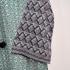 Green Geometric Print