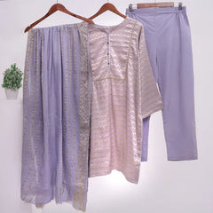 Mauve Lawn 3-Piece Suit