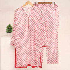 Pink Printed Lawn Coord Set