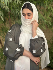 Dania's Floral Abaya 2pc (13-14-15-16)