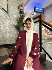 Dania's Floral Abaya 2pc (13-14-15-16)