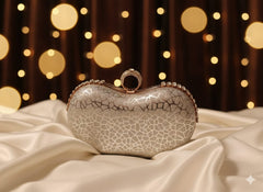 Crescent Shimmer Clutch