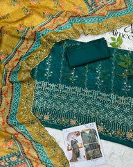 Fancy ladies unstitched dresses 10 Color Set
