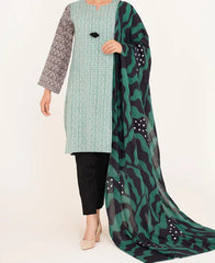 Green Geometric Print