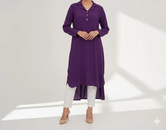 Violet linen shirt