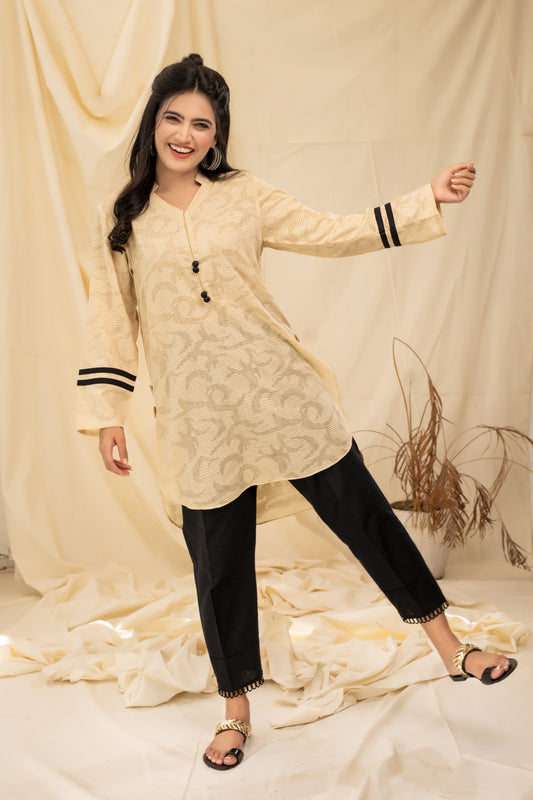 OAK BEACH - PRET KURTI - CASUAL TOP - CASUAL SHIRT - KURTI noorangi