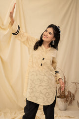 OAK BEACH - PRET KURTI - CASUAL TOP - CASUAL SHIRT - KURTI noorangi