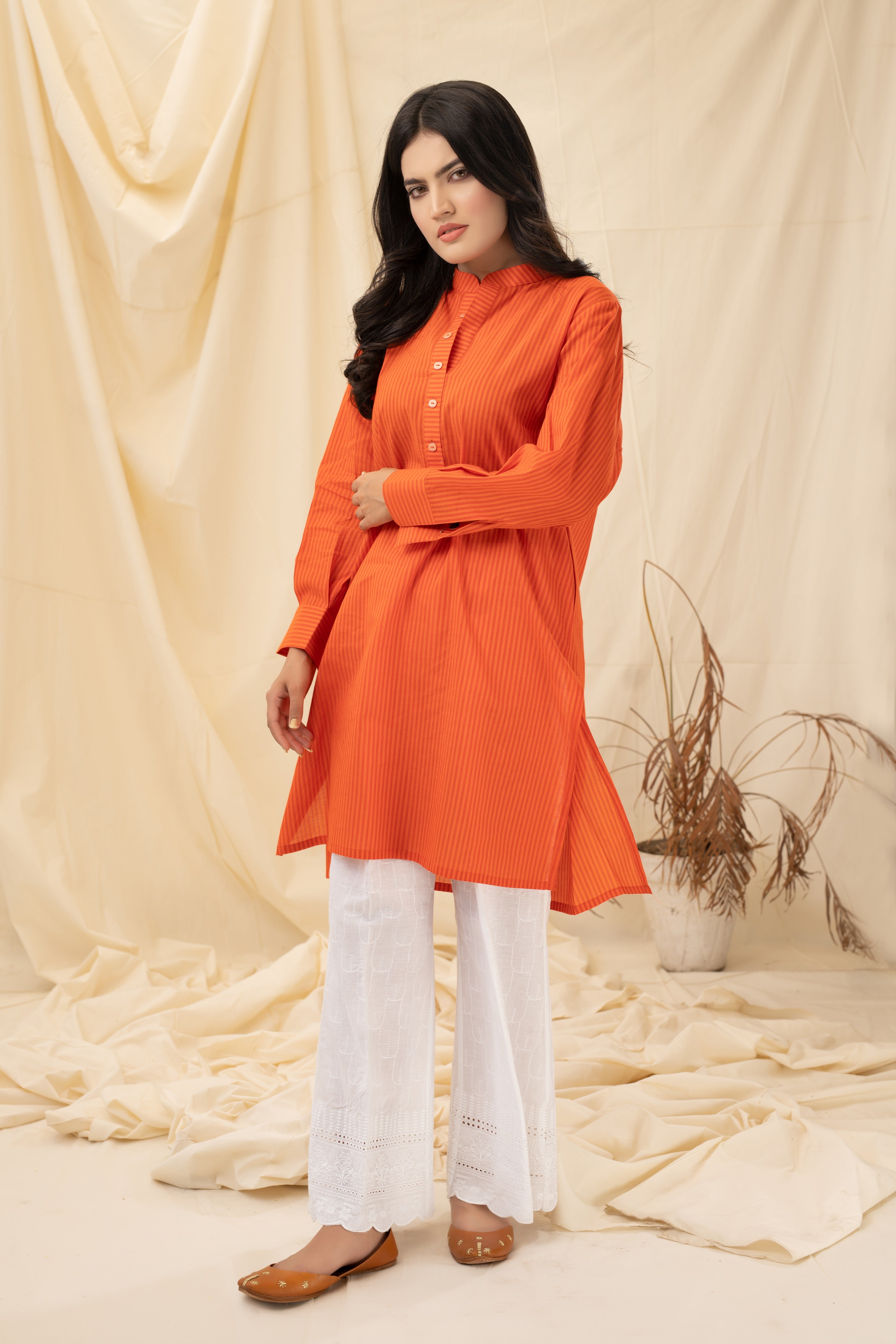 ORCHID BLOOM - PRET KURTI - CASUAL TOP - CASUAL SHIRT - KURTI noorangi