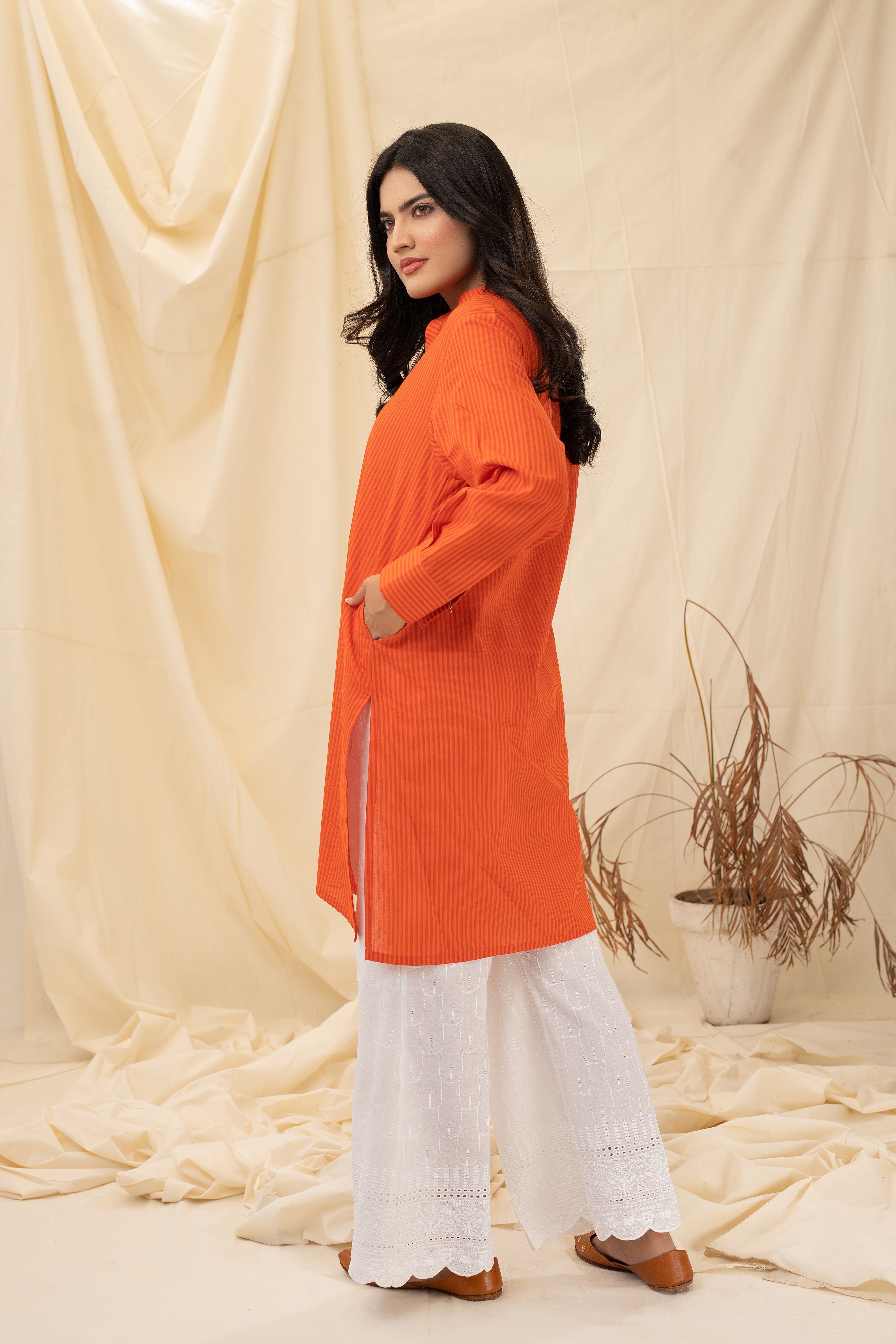 ORCHID BLOOM - PRET KURTI - CASUAL TOP - CASUAL SHIRT - KURTI noorangi