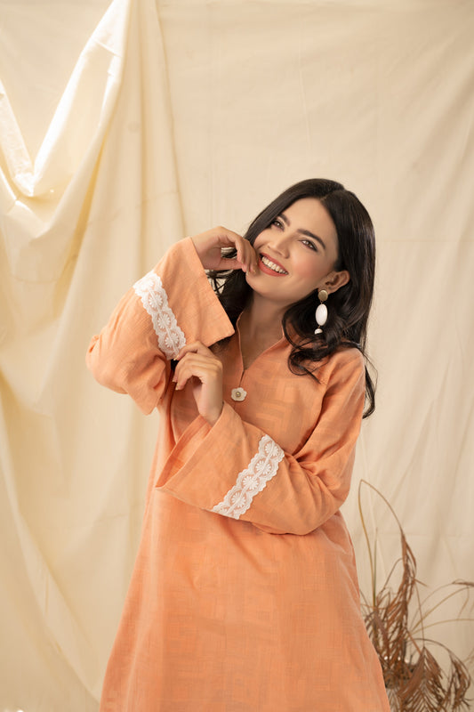 PINK GLORY - PRET KURTI - CASUAL TOP - CASUAL SHIRT - KURTI noorangi