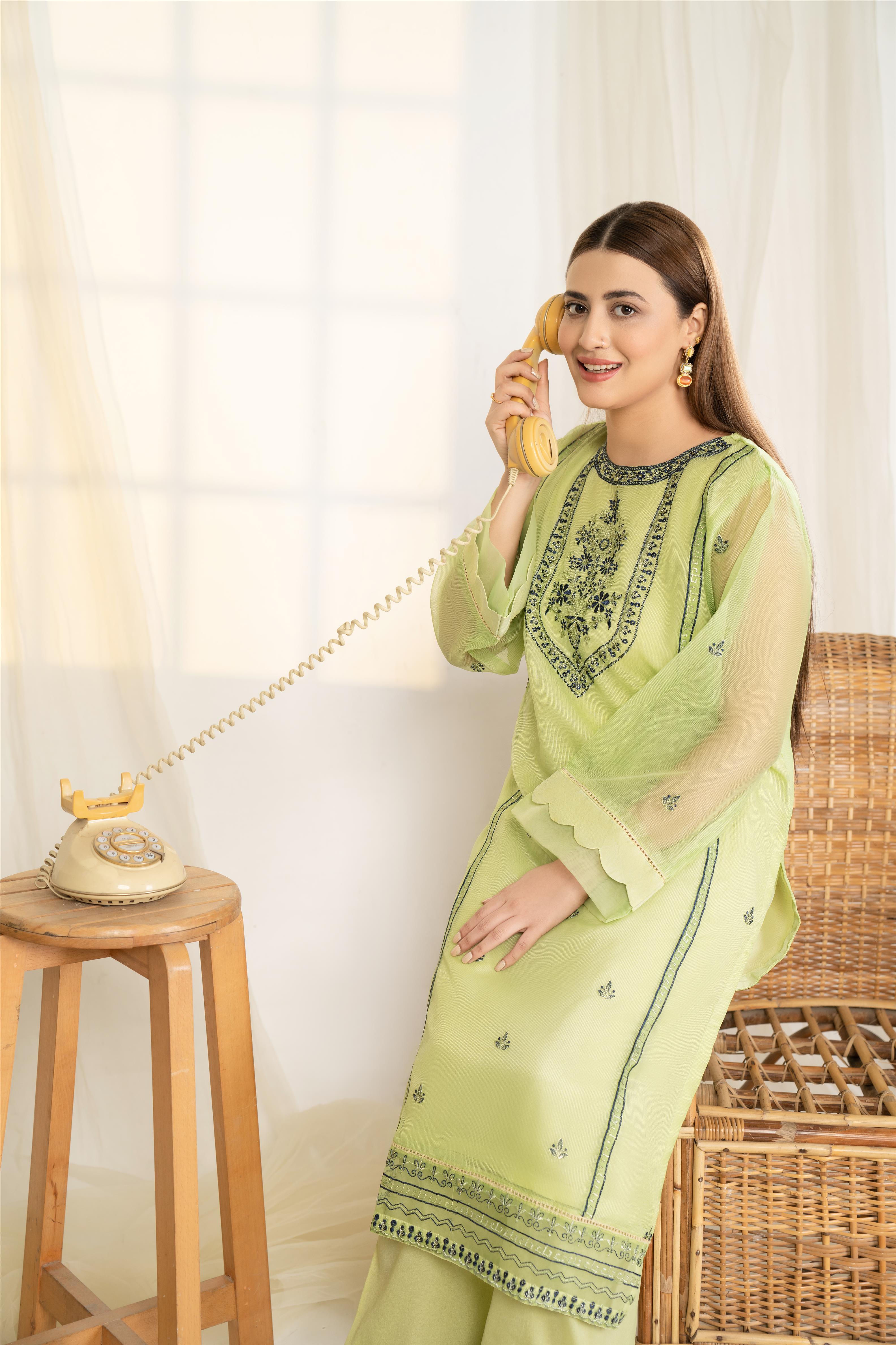 Pistachio - Winter Festive Collection 2022 By Noorangi noorangi