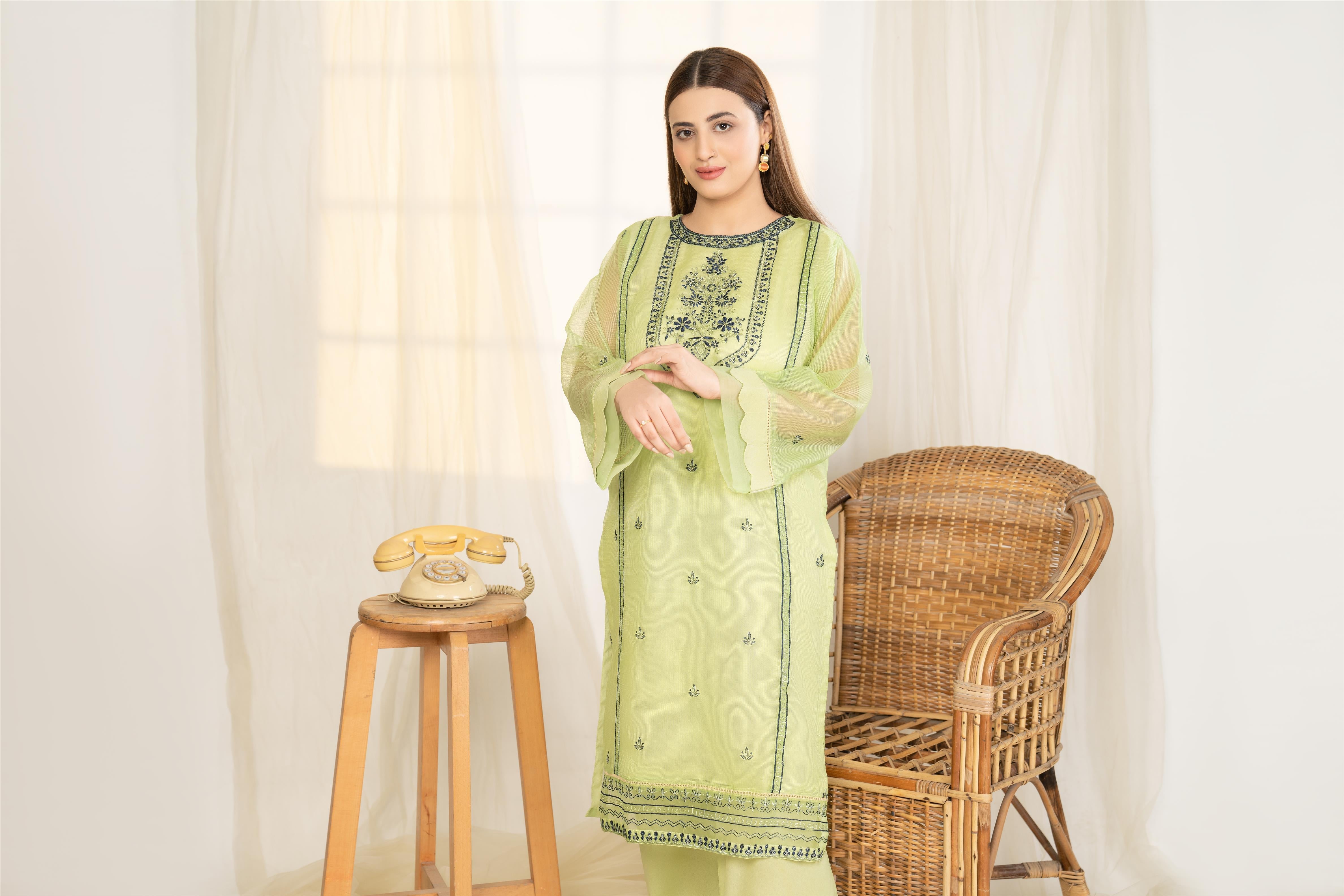 Pistachio - Winter Festive Collection 2022 By Noorangi noorangi