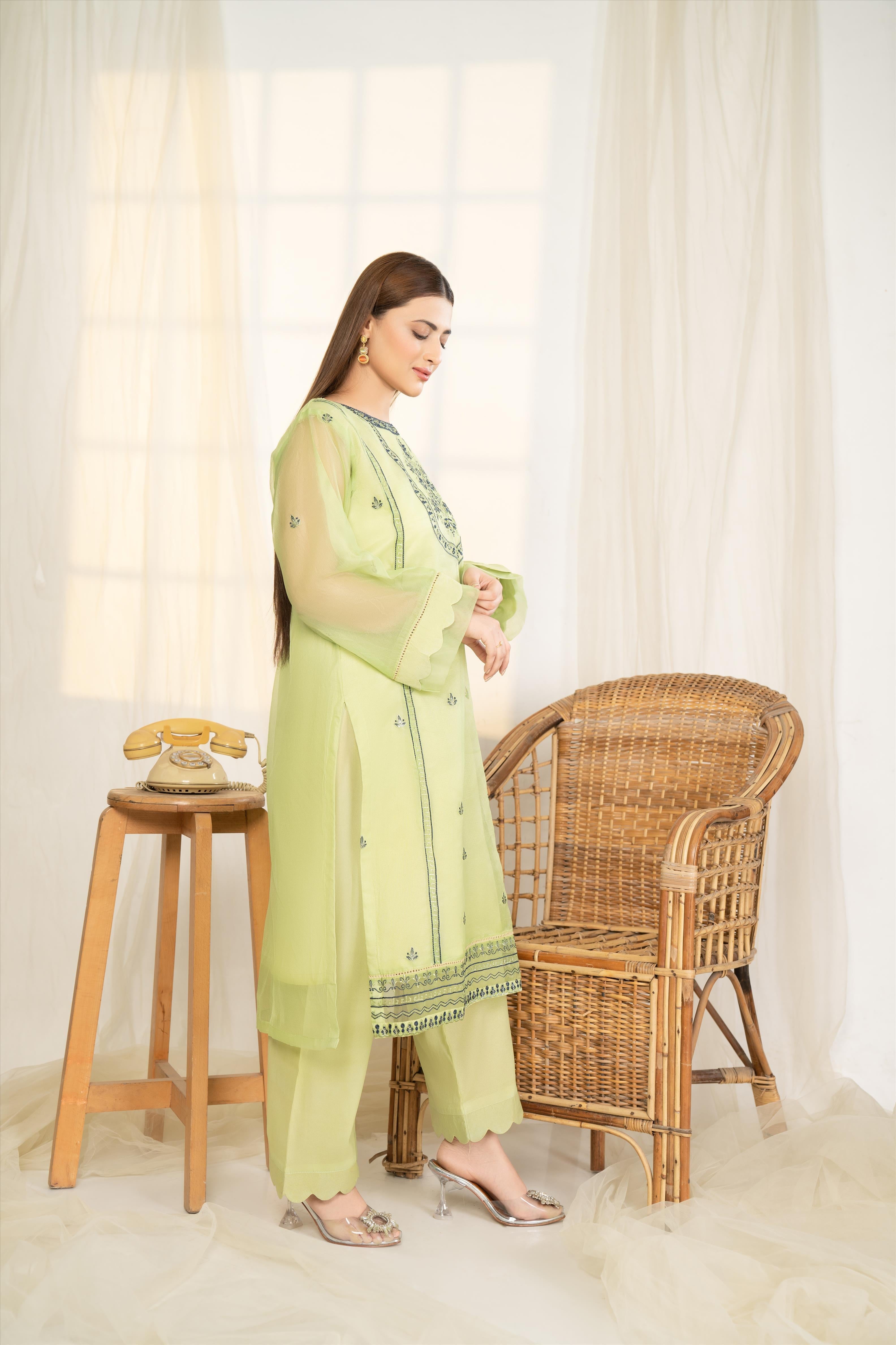 Pistachio - Winter Festive Collection 2022 By Noorangi noorangi