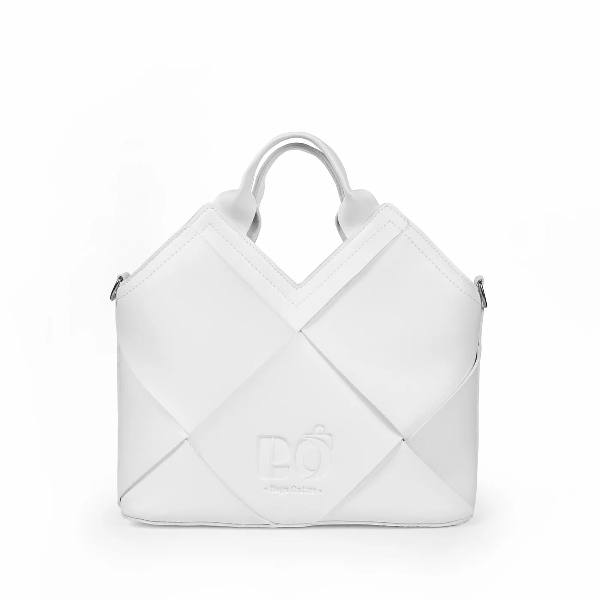 White Structured Handbag for Women Modern Designer Bag Main image