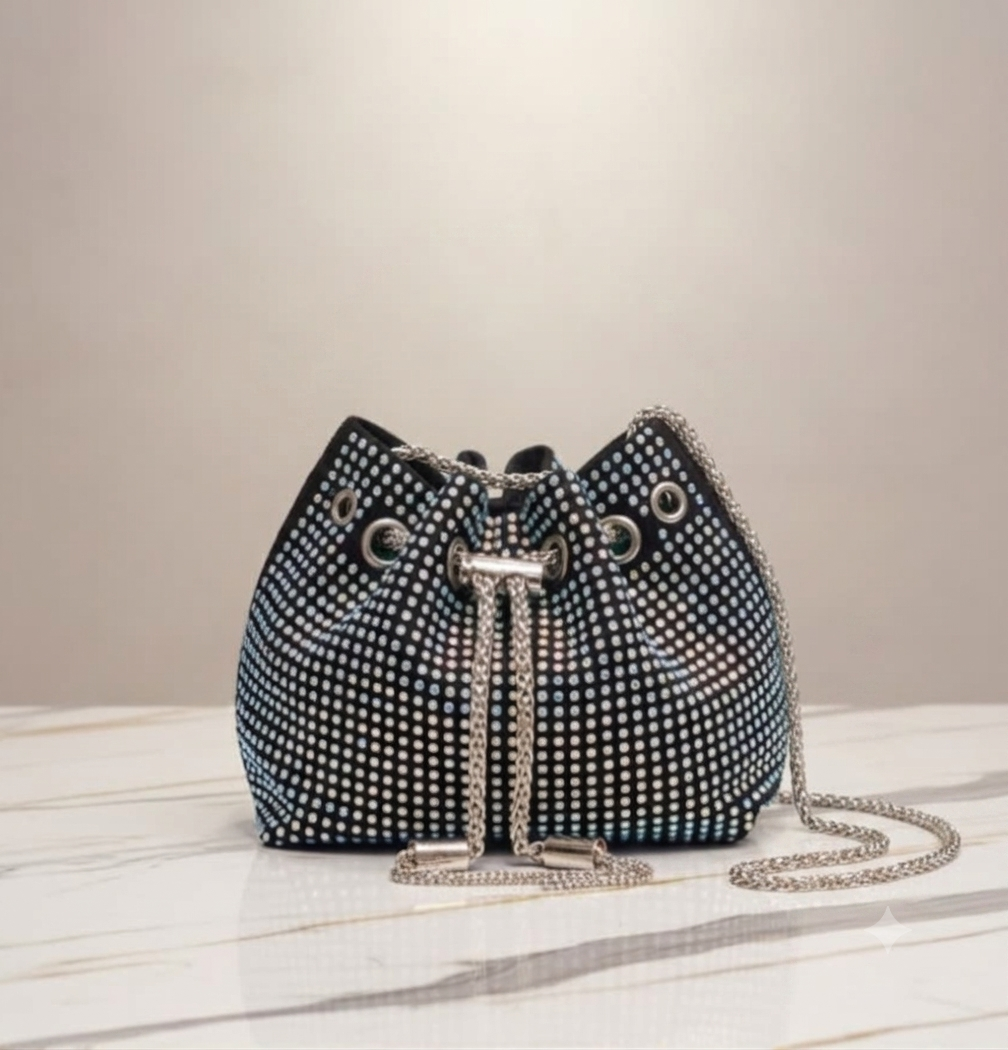 Luminary Crystal Drawstring Crossbody Main image
