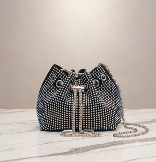 Luminary Crystal Drawstring Crossbody