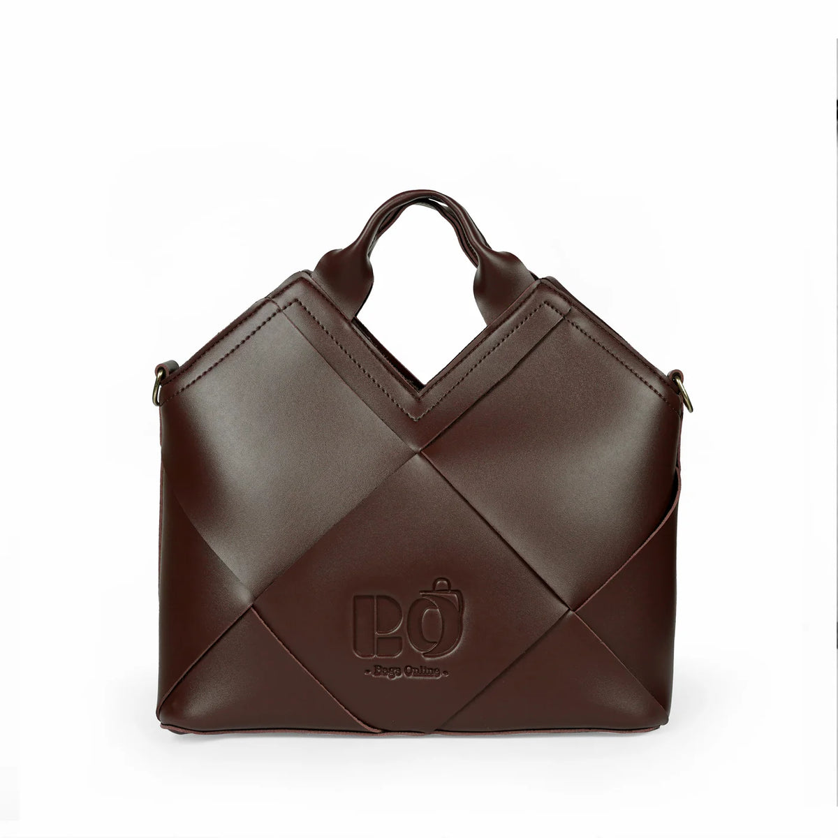 Chocolate Brown Handbag for Women Premium Structured Bag Main image