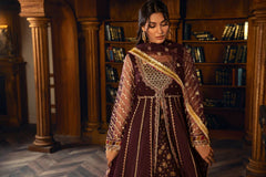 Mariana – Noorangi – Net – Raw Silk