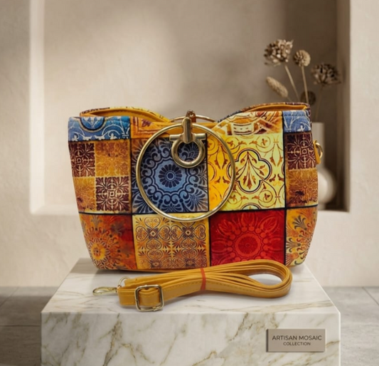 Artisan Mosaic Ring Handbag