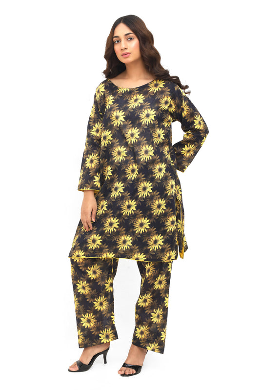 02 Piece Digital Printed Lawn Suit – Elegant Summer Wear