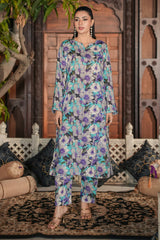 02 Piece Digital Printed Lawn Suit – Elegant Summer Wear