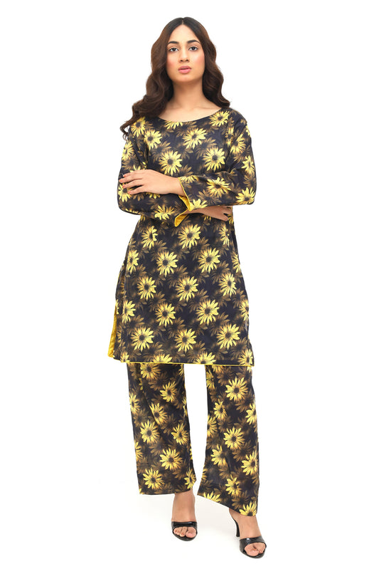 02 Piece Digital Printed Lawn Suit – Elegant Summer Wear