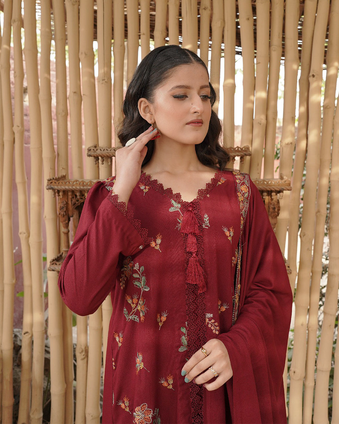 Jazzberry 3 Piece Embroidered