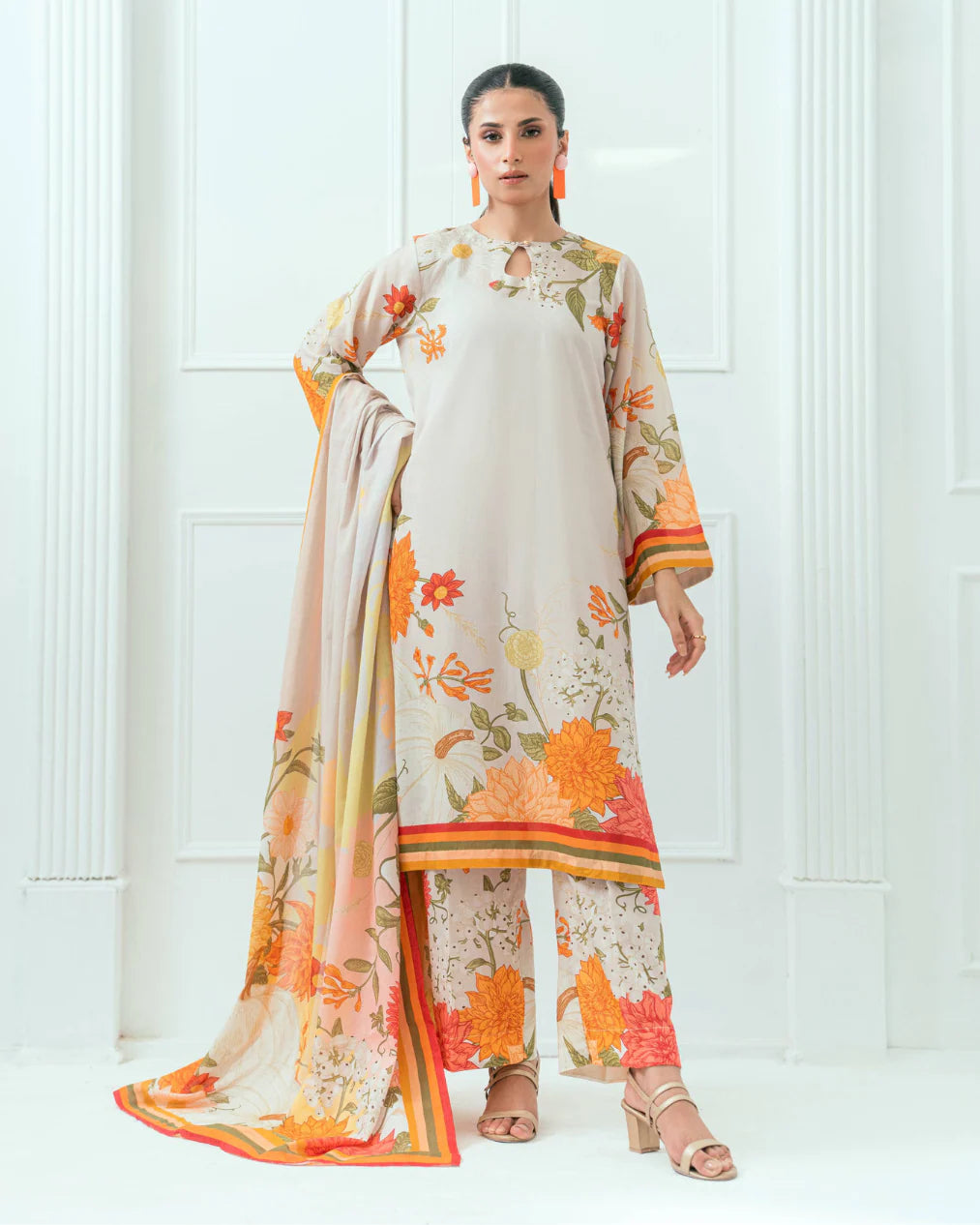 Printed Lawn 3 Piece