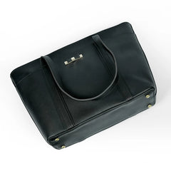 Classic Black Women’s Tote Bag – Stylish Leather-Look Handbag