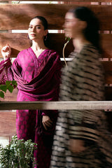 Barakah 3Pc Printed & Embroidered Dress