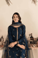 Albus Percival 3Pc - Embroidered Dhanak Dress