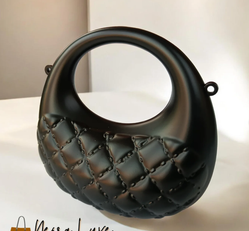 The Onyx Eclipse Quilted Top-Handle Main image