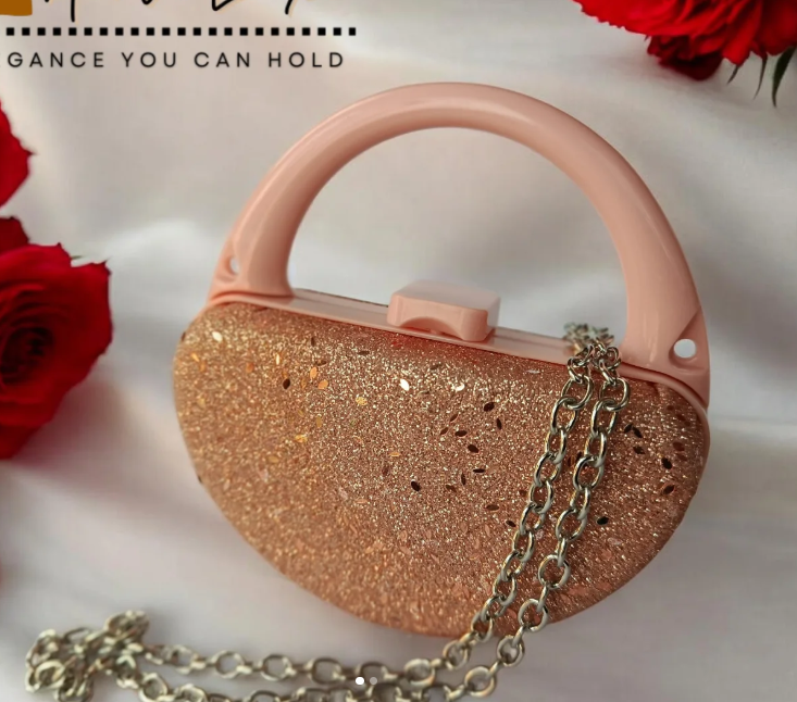 The Rose Quartz Glitter Semilune Main image