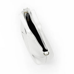 White Structured Handbag for Women Modern Designer Bag