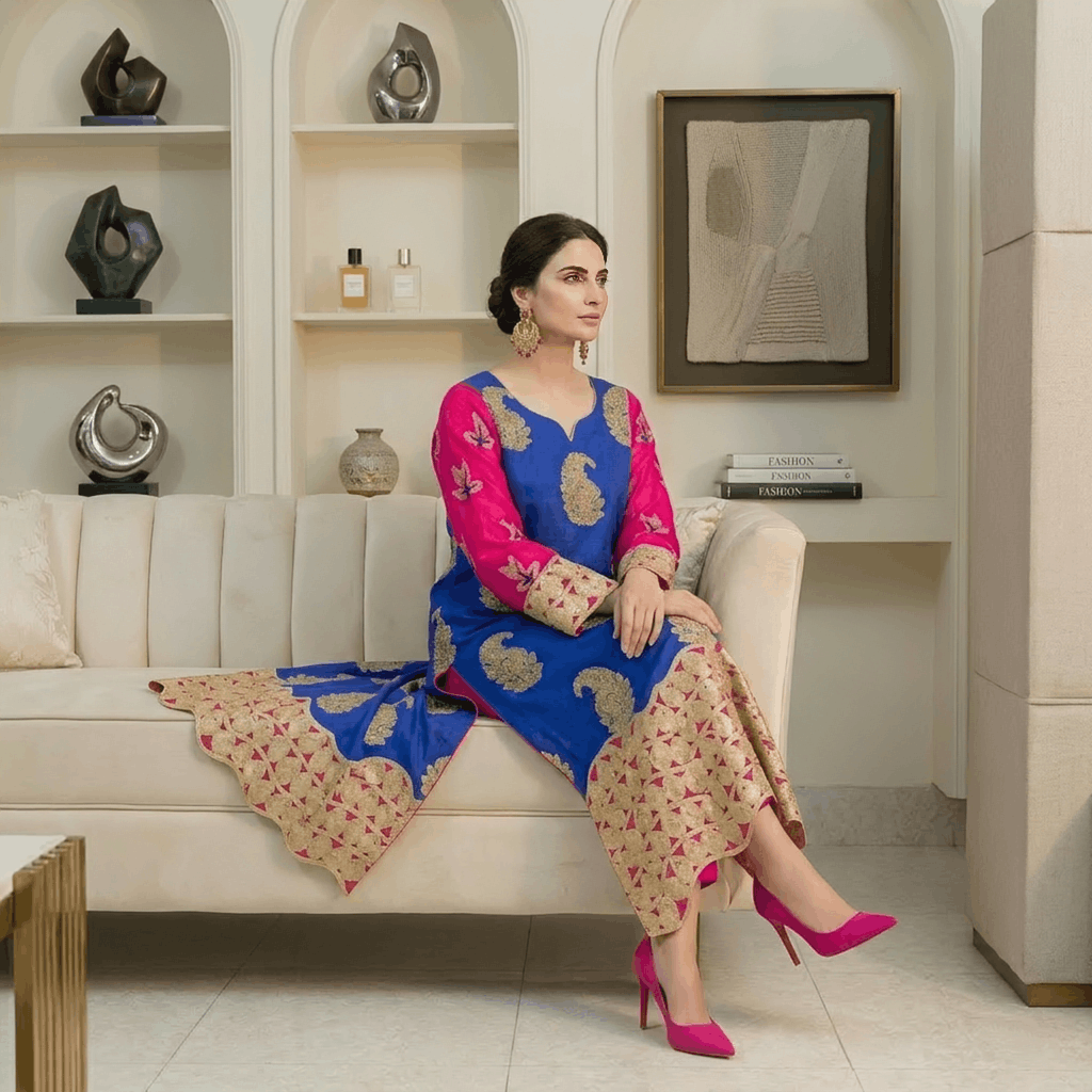 Hoor Blue Kaftan Secondary image