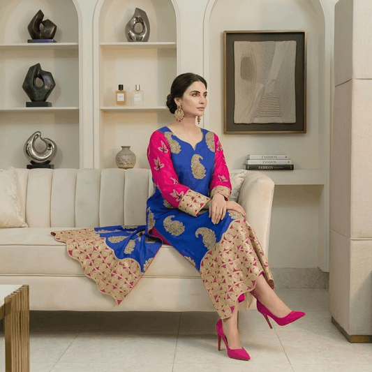 Hoor Blue Kaftan