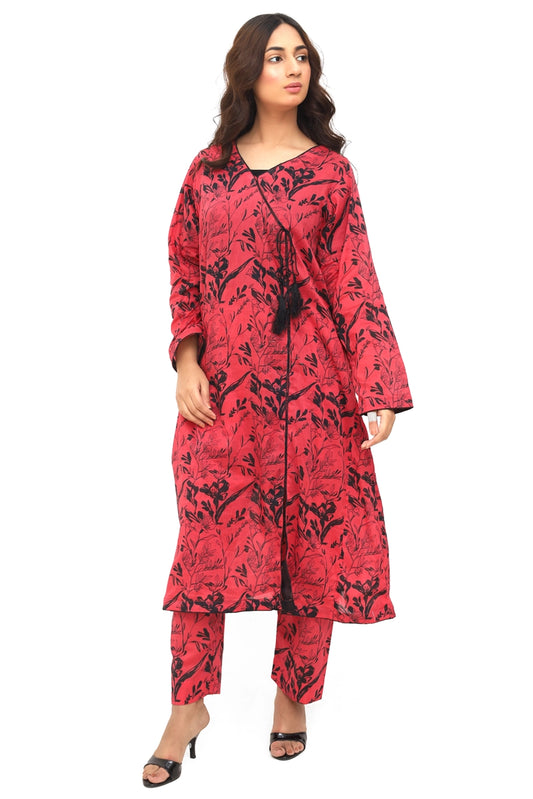 02 Piece Digital Printed Lawn Suit – Elegant Summer Wear