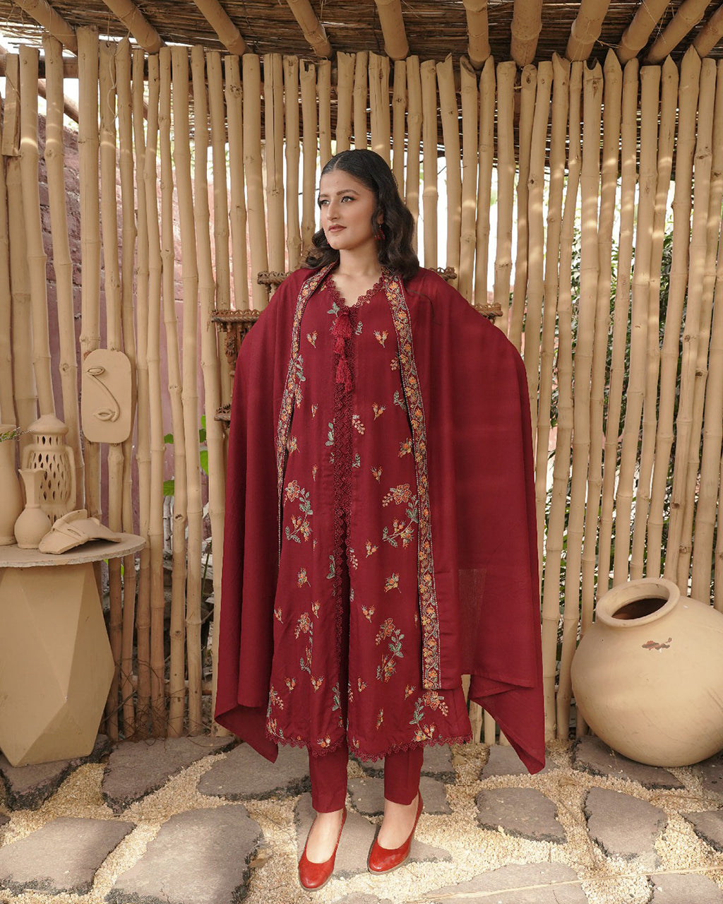 Jazzberry 3 Piece Embroidered