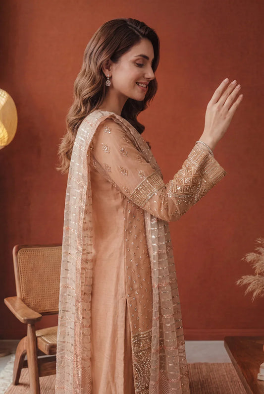 Celestial Blush – Luxury Embroidered 3-Piece Formal Suit