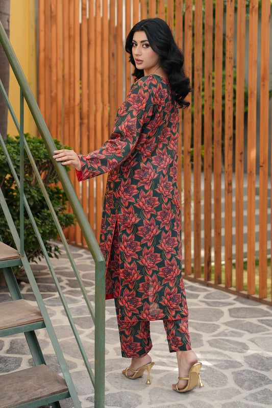 02 Piece Digital Printed Lawn Suit – Elegant Summer Wear