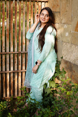 Printed Lawn 3-Piece Stitched Suit with Chiffon Dupatta