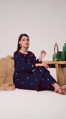 Reemi Blue 2Pc Embroidered Dress