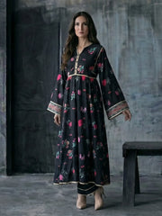 PRINTED SILK LAWN SHIRT