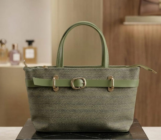 The Sage Chevron Tote