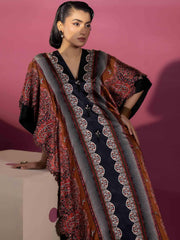 EMBELLISHED SILK KAAFTAN - Rabazka