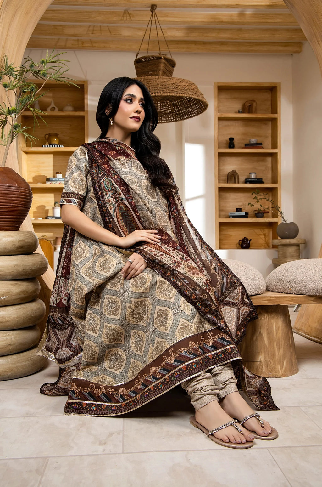 Brisa | Mocha Mousse And Mongo 3-Piece | Digitally Printed