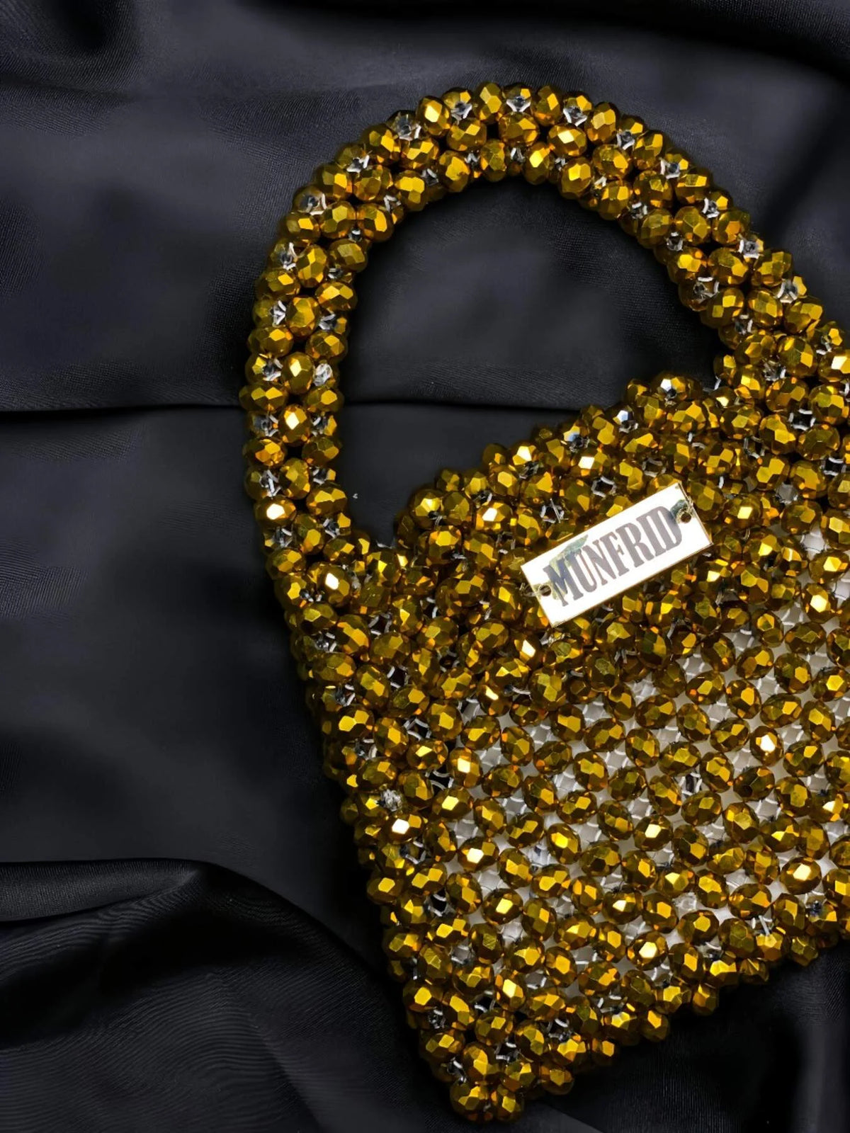 Crystal Gold Handbag Medium