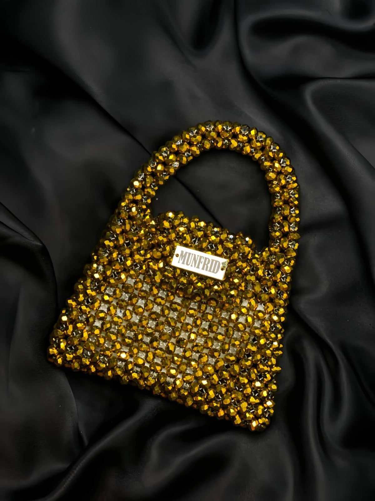 Crystal Gold Handbag Medium