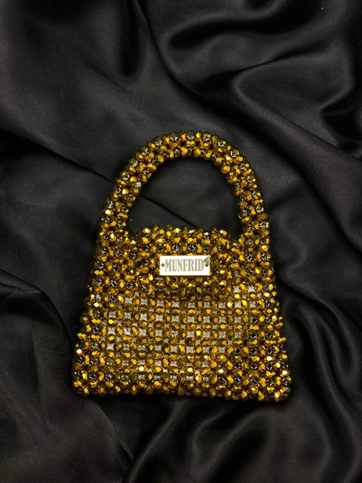 Crystal Gold Handbag Medium